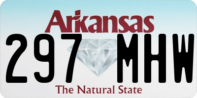 AR license plate 297MHW
