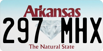 AR license plate 297MHX