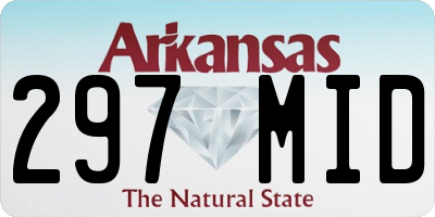 AR license plate 297MID