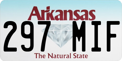 AR license plate 297MIF