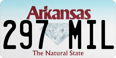 AR license plate 297MIL