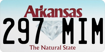 AR license plate 297MIM