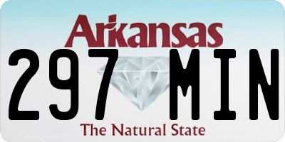 AR license plate 297MIN