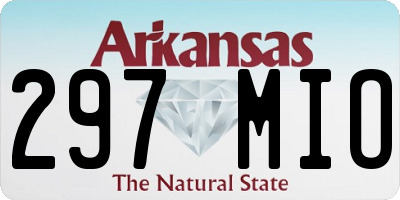 AR license plate 297MIO