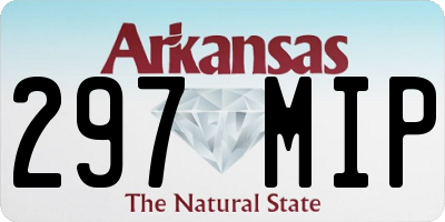 AR license plate 297MIP