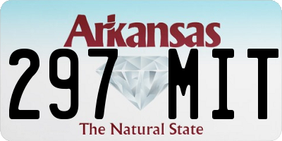AR license plate 297MIT