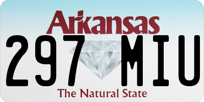 AR license plate 297MIU