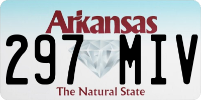 AR license plate 297MIV
