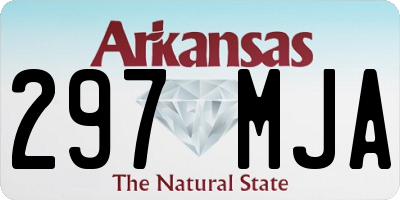 AR license plate 297MJA