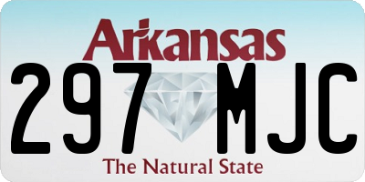 AR license plate 297MJC