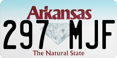 AR license plate 297MJF