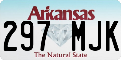 AR license plate 297MJK