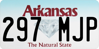 AR license plate 297MJP