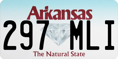 AR license plate 297MLI
