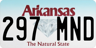 AR license plate 297MND