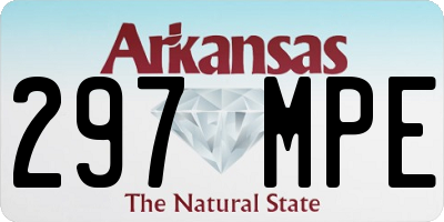 AR license plate 297MPE