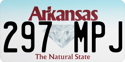 AR license plate 297MPJ