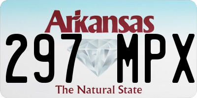 AR license plate 297MPX