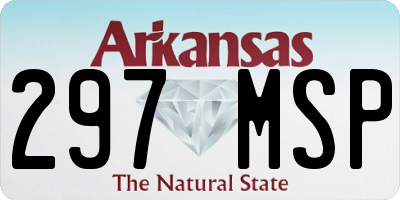 AR license plate 297MSP