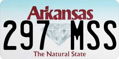 AR license plate 297MSS