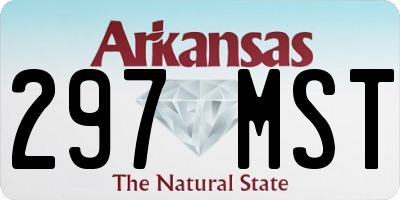 AR license plate 297MST