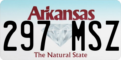 AR license plate 297MSZ
