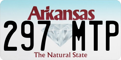 AR license plate 297MTP