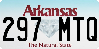 AR license plate 297MTQ