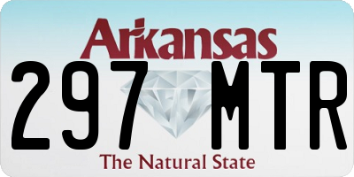 AR license plate 297MTR