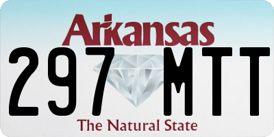 AR license plate 297MTT