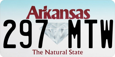 AR license plate 297MTW