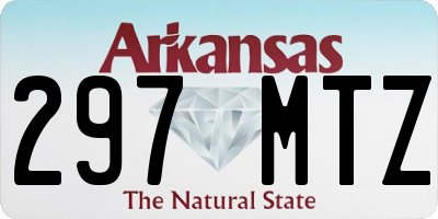 AR license plate 297MTZ