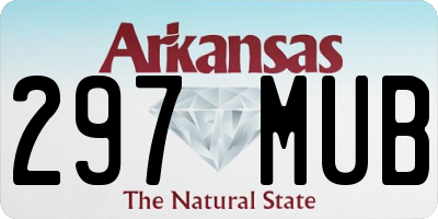 AR license plate 297MUB
