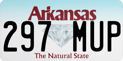 AR license plate 297MUP