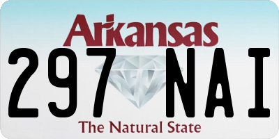 AR license plate 297NAI