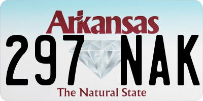 AR license plate 297NAK
