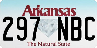 AR license plate 297NBC
