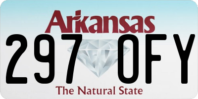AR license plate 297OFY