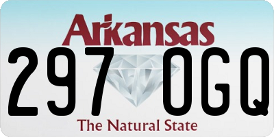 AR license plate 297OGQ