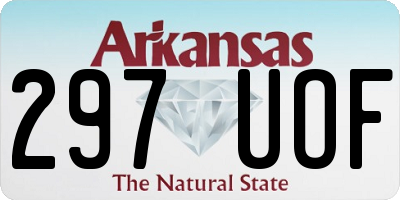 AR license plate 297UOF