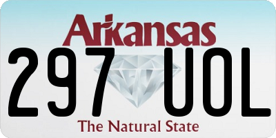 AR license plate 297UOL