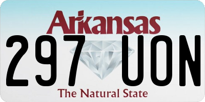 AR license plate 297UON