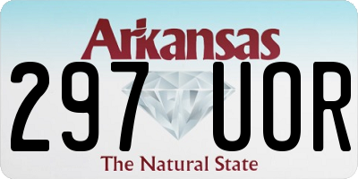 AR license plate 297UOR