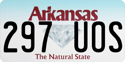 AR license plate 297UOS