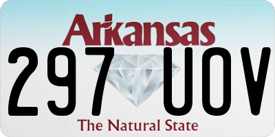 AR license plate 297UOV