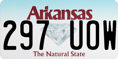 AR license plate 297UOW