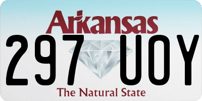 AR license plate 297UOY