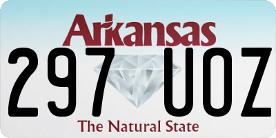 AR license plate 297UOZ