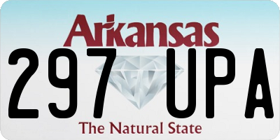 AR license plate 297UPA