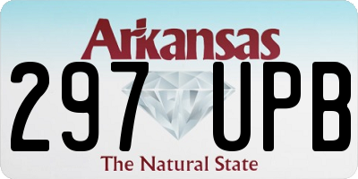 AR license plate 297UPB